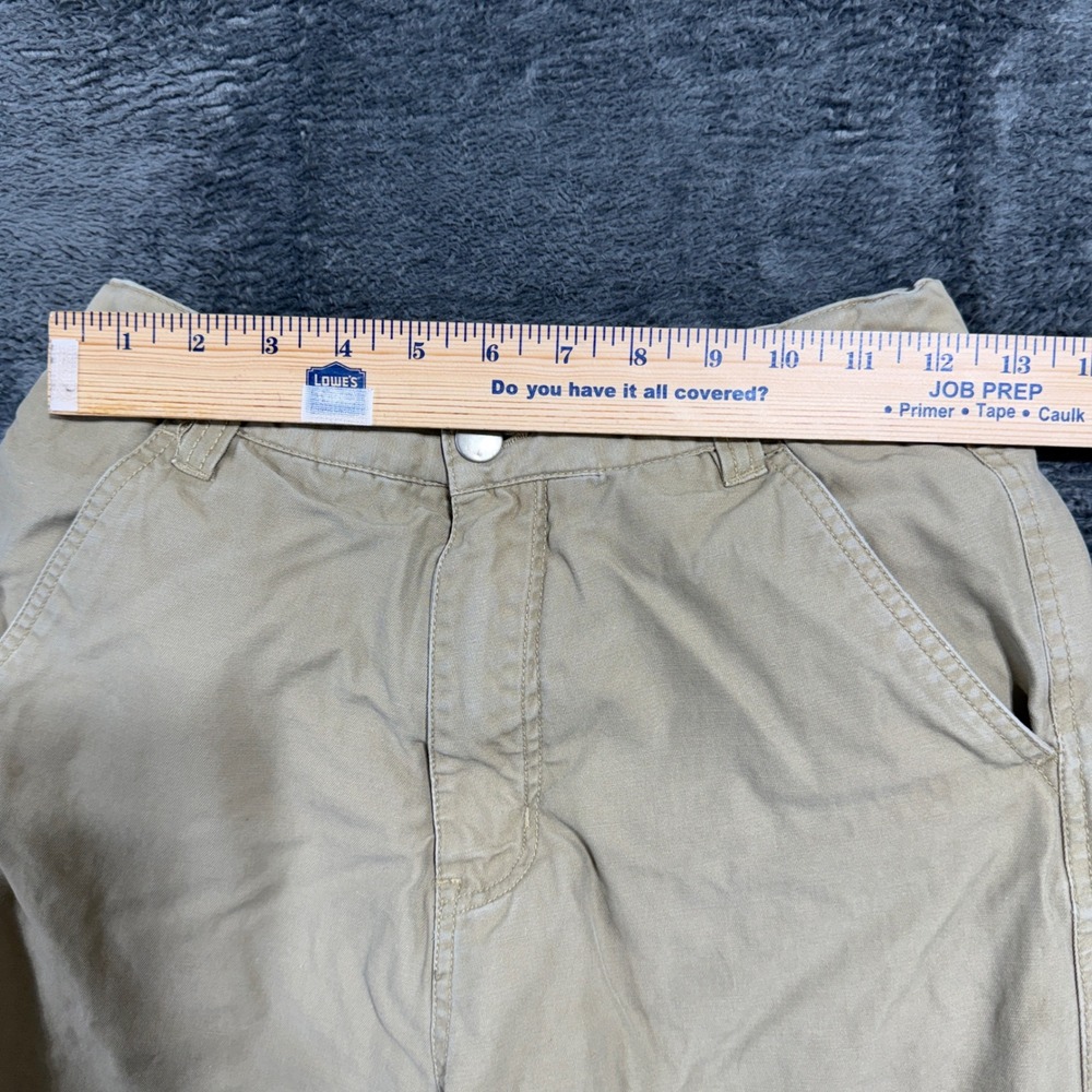 Faded Glory Cargo Pants‎ Boys 14 Barley Tan Fleece Lined - Picture 3 of 12